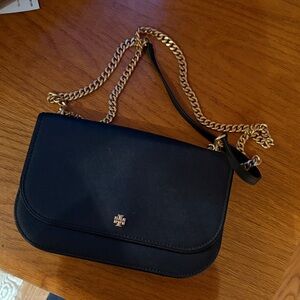Tory Burch Black Leather Crossbody Bag